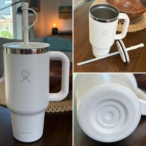 Hydro Flask 32 oz All around Cream Tumbler with Straw and Cap